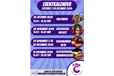 Evenementen Kalender Juli tm Dec 2024